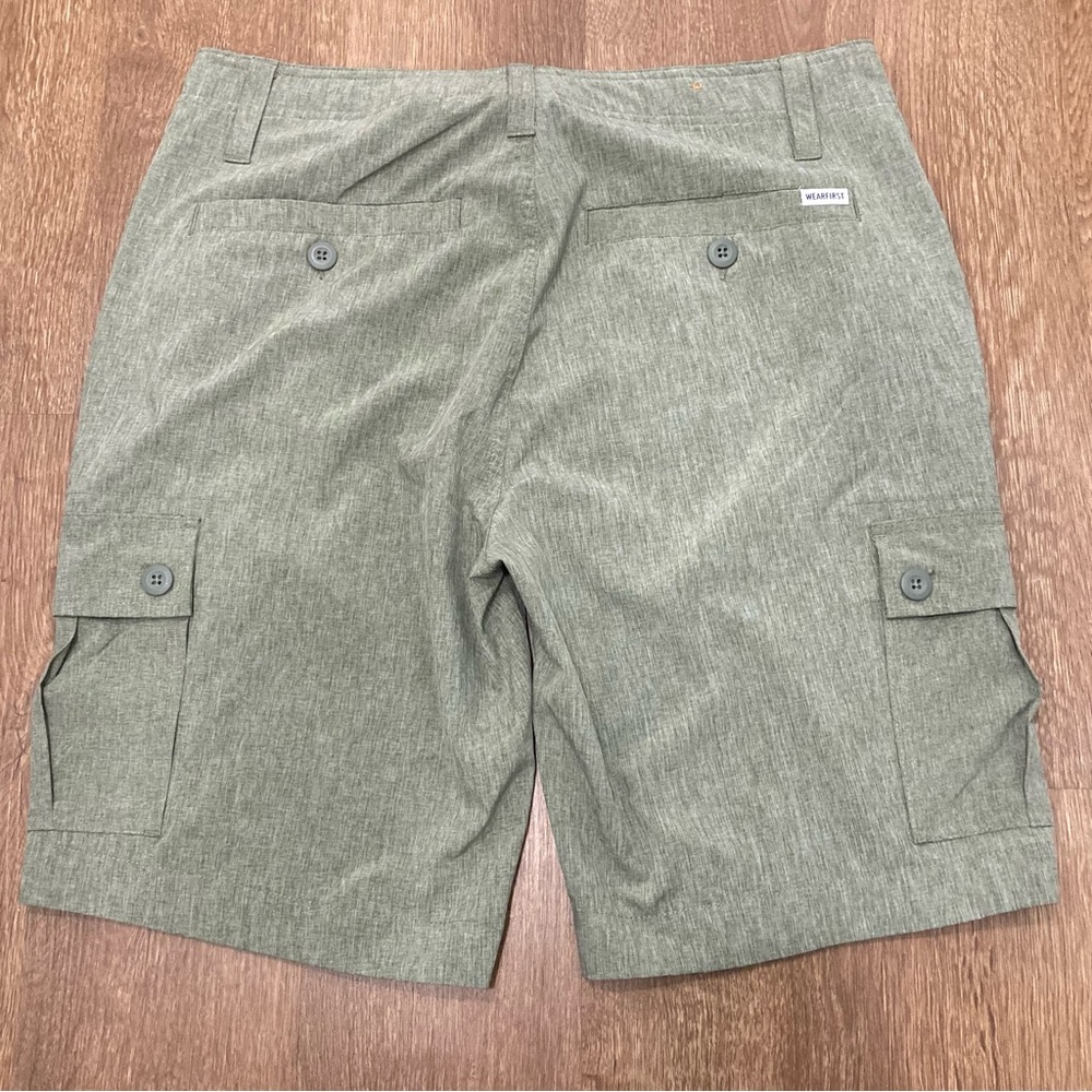 Men's Wearfirst Green Cargo Shorts Size 32 - Picture 5 of 11